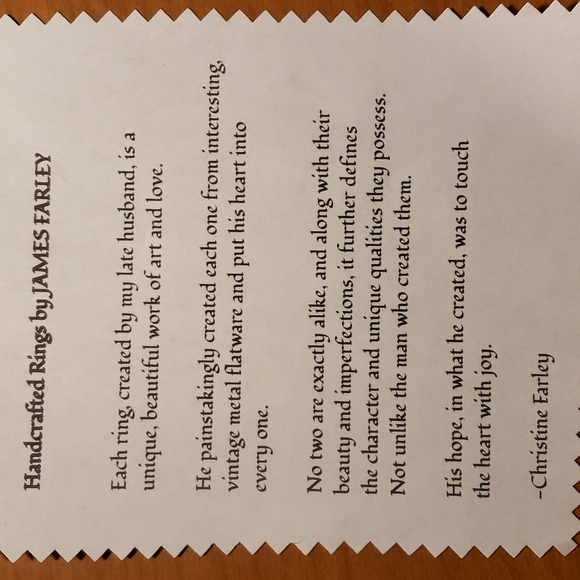 Handcrafted Gothic Boho Spiral Vintage Spoon Ring sz 5.5 - Picture 7 of 7